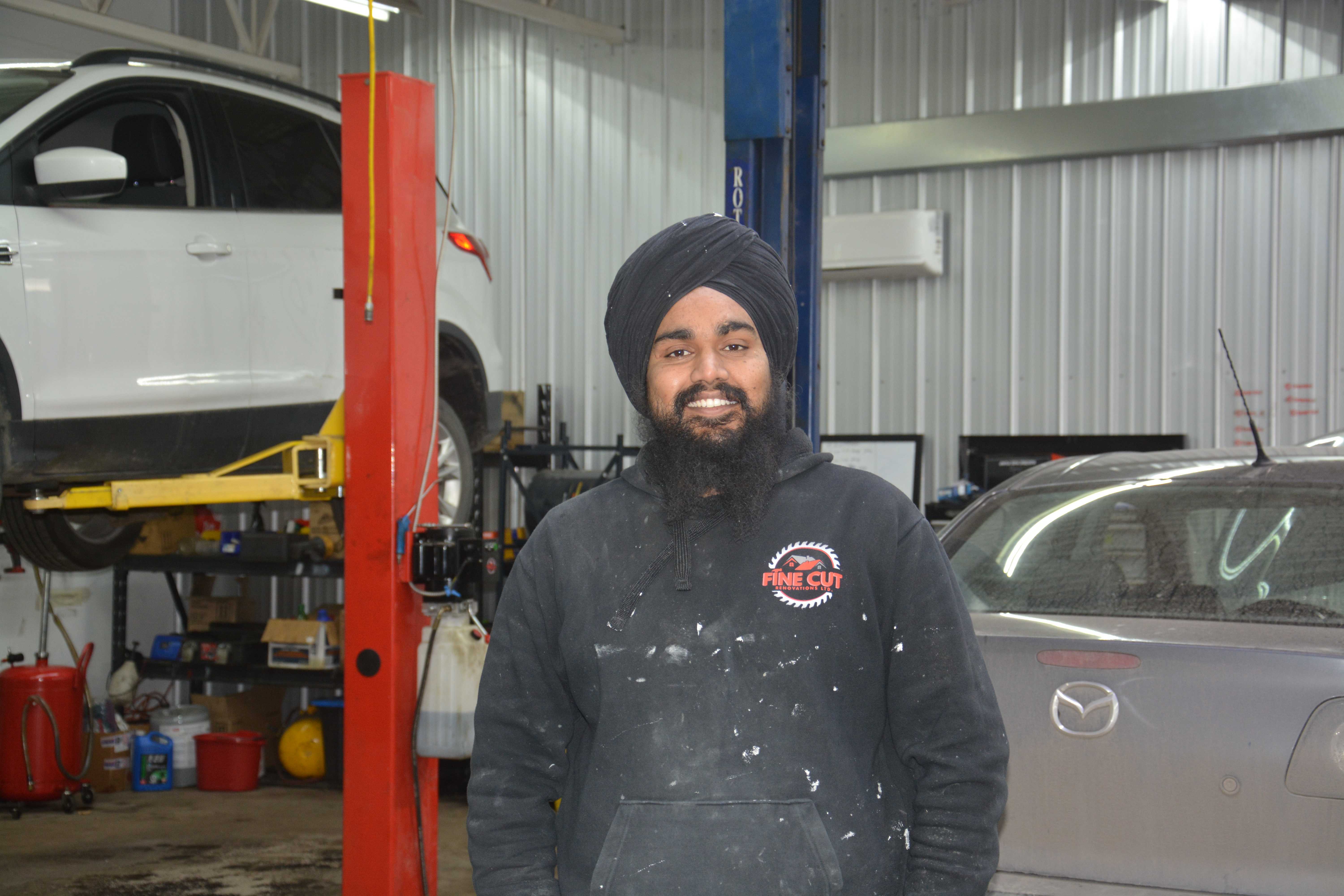 Expert technician in workshop